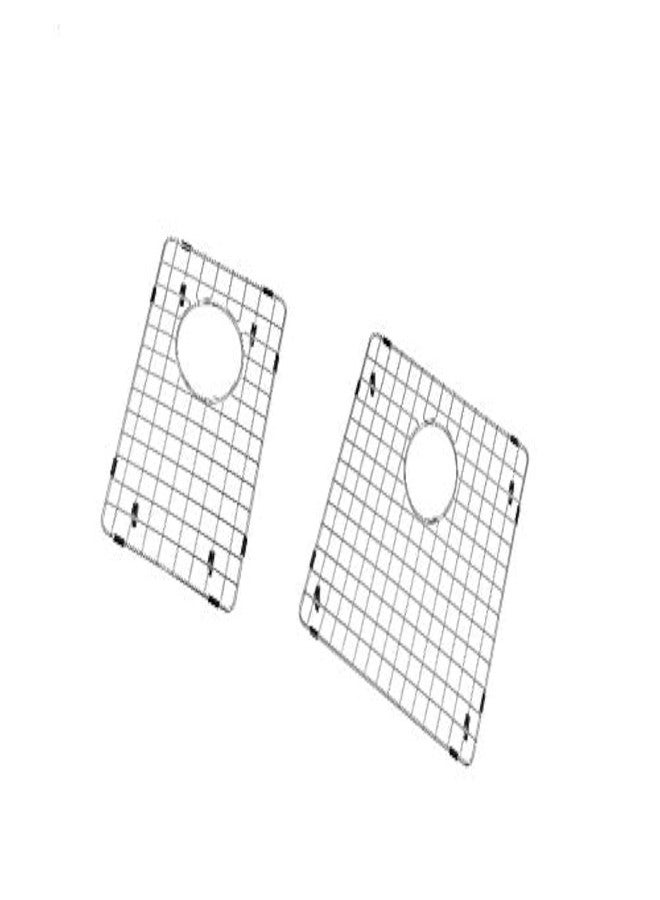 Starstar 60/40 or 40/60 Double Bowl Kitchen Sink Bottom Two Grids, Stainless Steel, 17" x 15",15" x 11" - Image 1