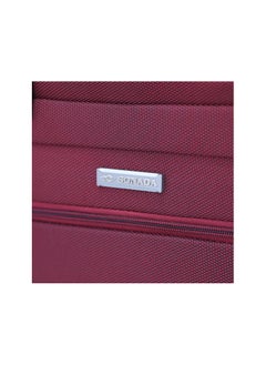 SONADA Softside Luggage Spinner Trolley Bag 3 Pieces Set,Burgundy (S-20",M-24",L-28")  - Image 3