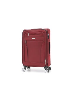 SONADA Softside Luggage Spinner Trolley Bag 3 Pieces Set,Burgundy (S-20",M-24",L-28")  - Image 2