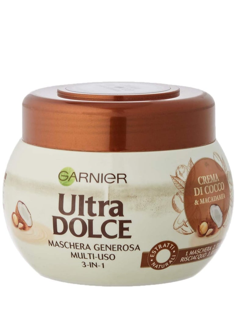 غارنييه قناع كريم الترا سويت بجوز الهند والمكاديميا من غارنييه، 300 مل