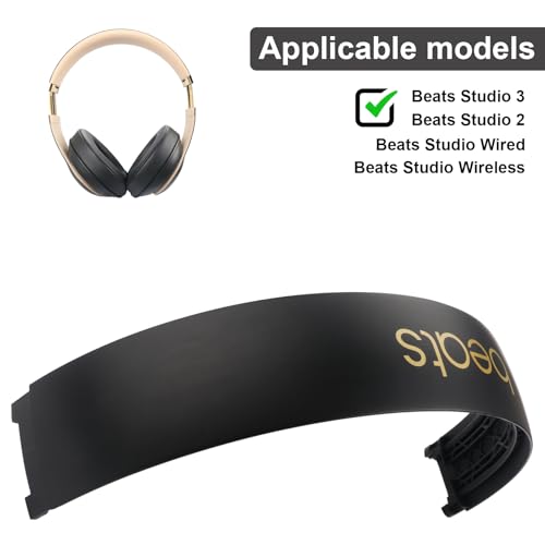 Sodorous Studio 3 Headband Replacement Parts Accessories Studio 2 Head Band Repair Kit Compatible with Studio 3.0 / Studio 2.0 Wireless(B0500 B0501) Top Headband(Studio3-Black Gold) - Image 2