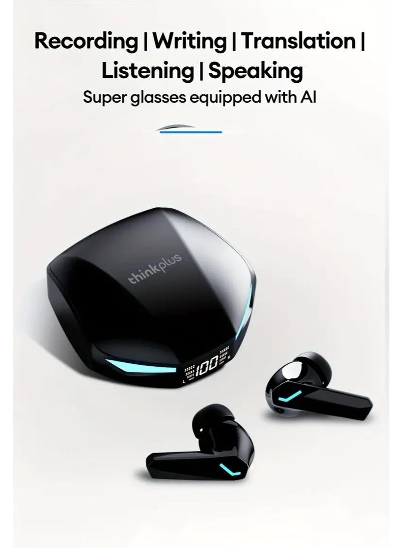 Lenevo Thinkplus XT53 True Wireless Wireless Earbuds with Intuitive Touch Control, USB-C Charging, 2025 Trending Design for Calls & Music, Rechargeable Lithium Battery, Compact & Portable for Daily Use, Wireless Earbuds, Handsfree Calls, Modern Earbuds, Durable Earbuds - Image 2