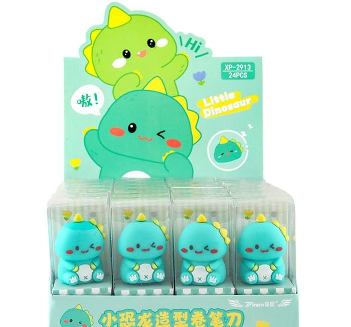Nubby Dotss Correction Tape Dispenser, Kids School Stationery (Green Dino) - Image 4