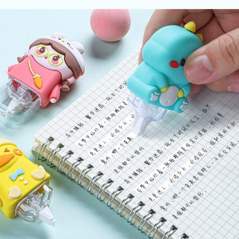 Nubby Dotss Correction Tape Dispenser, Kids School Stationery (Green Dino) - Image 2