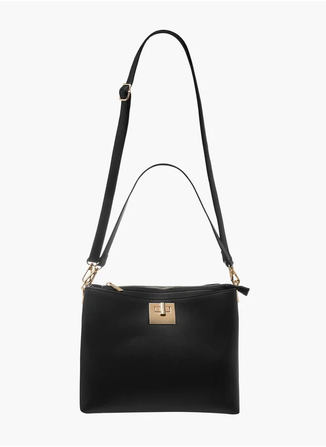 فلورا بيلا من شو إكسبرس Women Monogram Print Shoulder Bag with Adjustable Strap