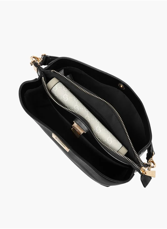 فلورا بيلا من شو إكسبرس Women Monogram Print Shoulder Bag with Adjustable Strap