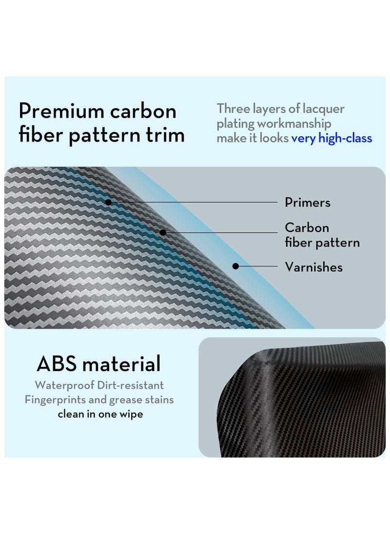 SYOSI - for Tesla Model Y Door Sill Protector, Door Sill Protector for Tesla Model Y 2021-2024 5 Seater Model Y Accessories, Carbon Fiber Front and Rear Door Sill Scuff Plate Edge Guard, Not fit 7 Seater - Image 1