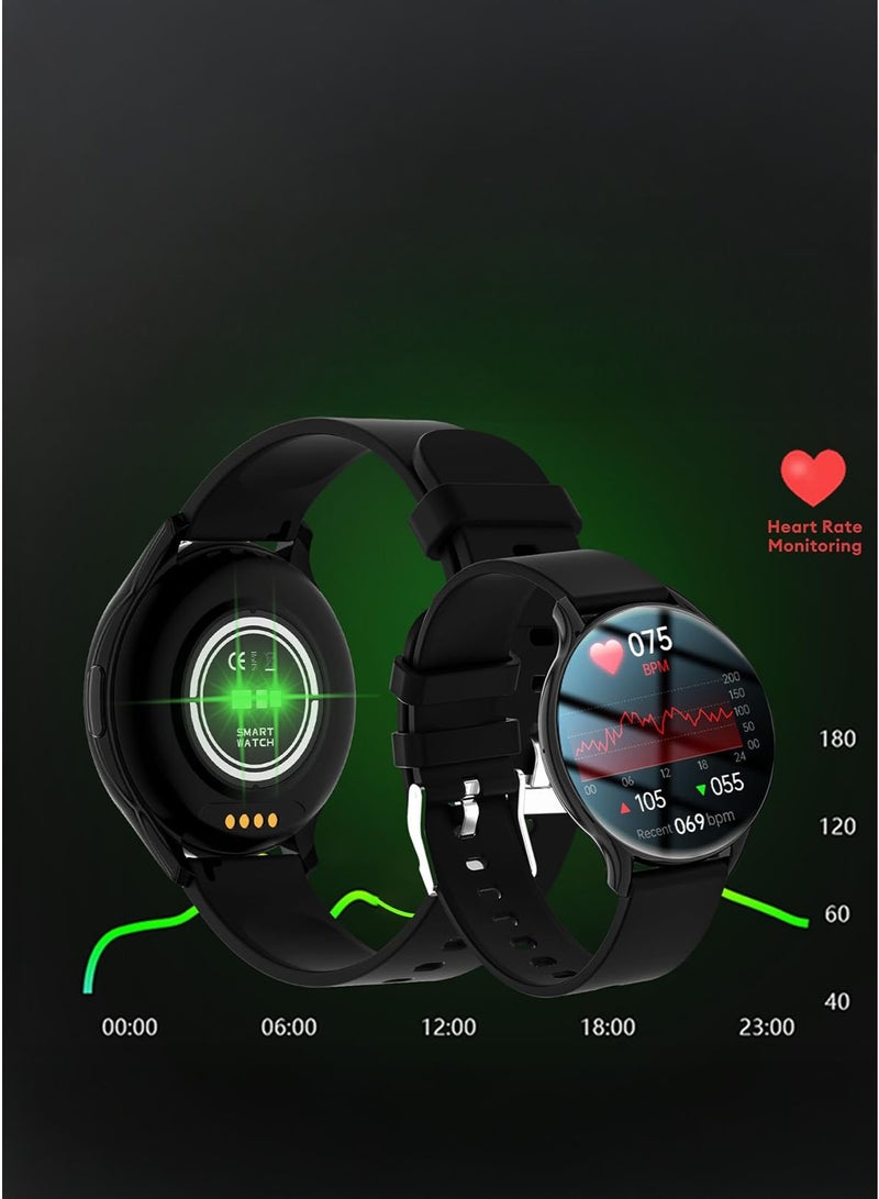 AOLON GTR2 AMOLED Always-on Display Bluetooth Talking Smartwatch Black - Image 1