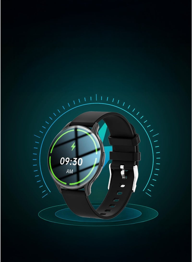 AOLON GTR2 AMOLED Always-on Display Bluetooth Talking Smartwatch Black - Image 3