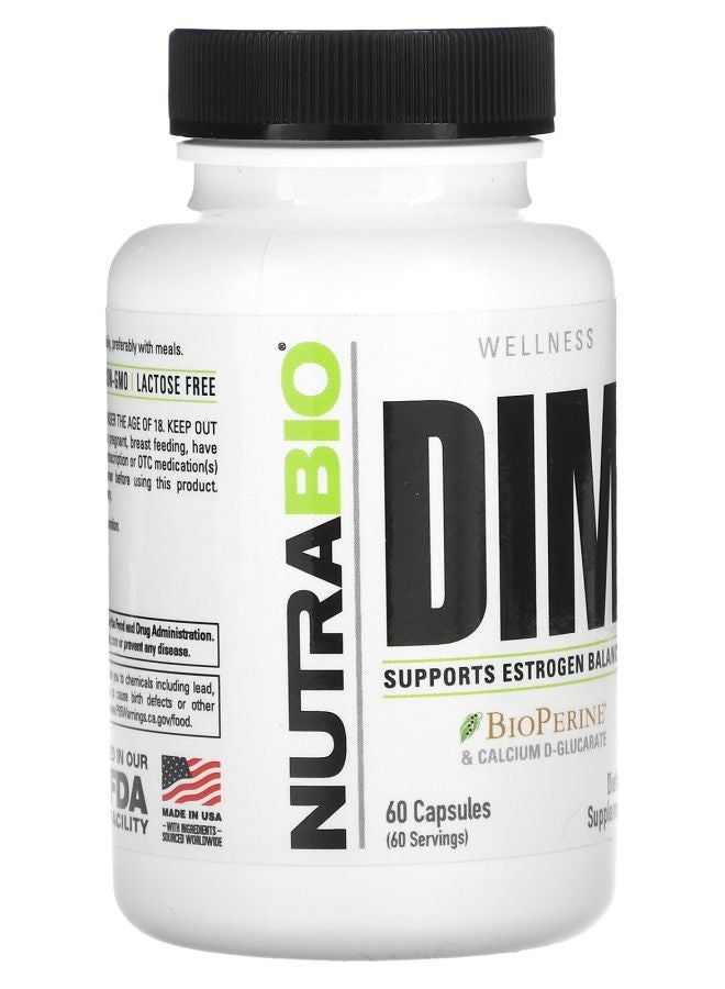 NutraBio DIM 60 Capsules - Image 2