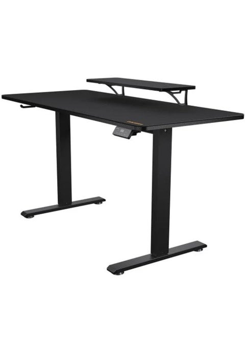 E-STAR 120 Gaming Desk, Full Desk Mouse Pad, Removable Monitor Stand, Shields for Transmission Shaft & Motor, Cable Tray for Easy Management, Headset Hook, Black | 3MSTA1WB.0001