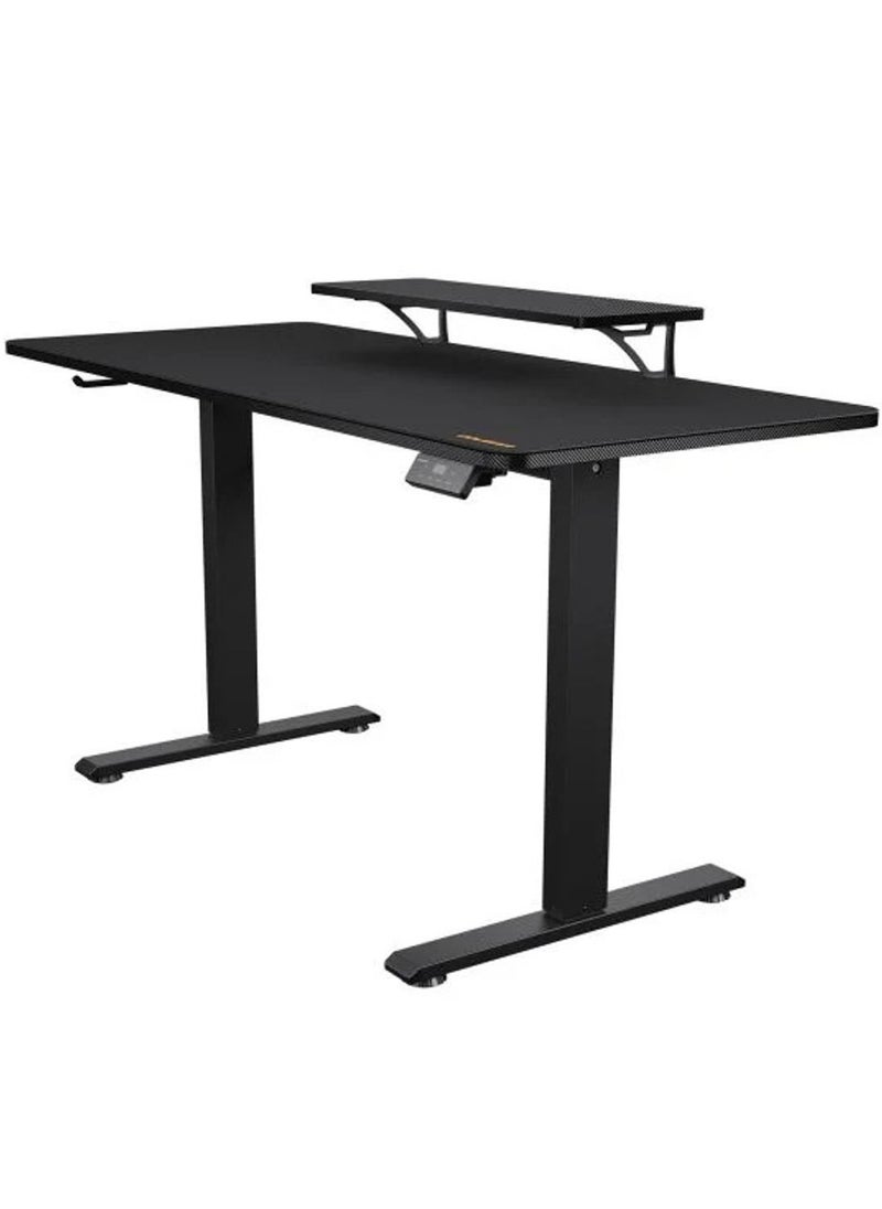 Cougar - E-STAR 120 Gaming Desk, Full Desk Mouse Pad, Removable Monitor Stand, Shields for Transmission Shaft & Motor, Cable Tray for Easy Management, Headset Hook, Black | 3MSTA1WB.0001 - Image 1
