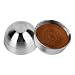 Glomora Stainless Steel Reusable Coffee Pods  Refillable Capsules with Brush  Spoon Silver  Environmentally Friendly Easy to Clean Compatible with Various Coffee Machines for Home  Office Use - Image 2