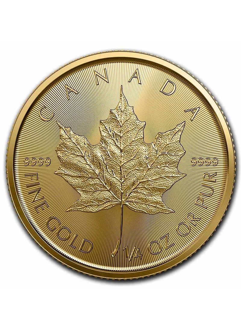ABConcept Canada Maple Leaf Gold 1/4 oz Coin 9999 Carat  - Image 1