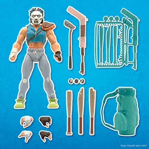 Super7 Ultimates Teenage Mutant Ninja Turtles Casey Jones - 7" TMNT Action Figure with Accessories Classic Cartoon Collectibles and Retro Toys - Image 4