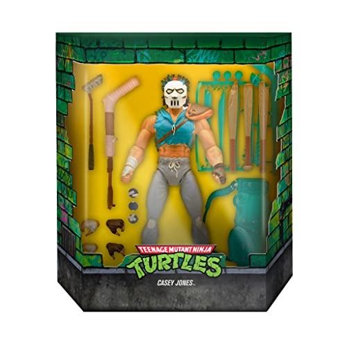 Super7 Ultimates Teenage Mutant Ninja Turtles Casey Jones - 7" TMNT Action Figure with Accessories Classic Cartoon Collectibles and Retro Toys - Image 2