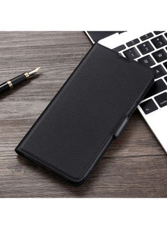 HuHa Case Cover For Realme 6i / 5i / 5s / Narzo 10 Ultra-thin Voltage Side Buckle PU + TPU Leather Phone Case Black 