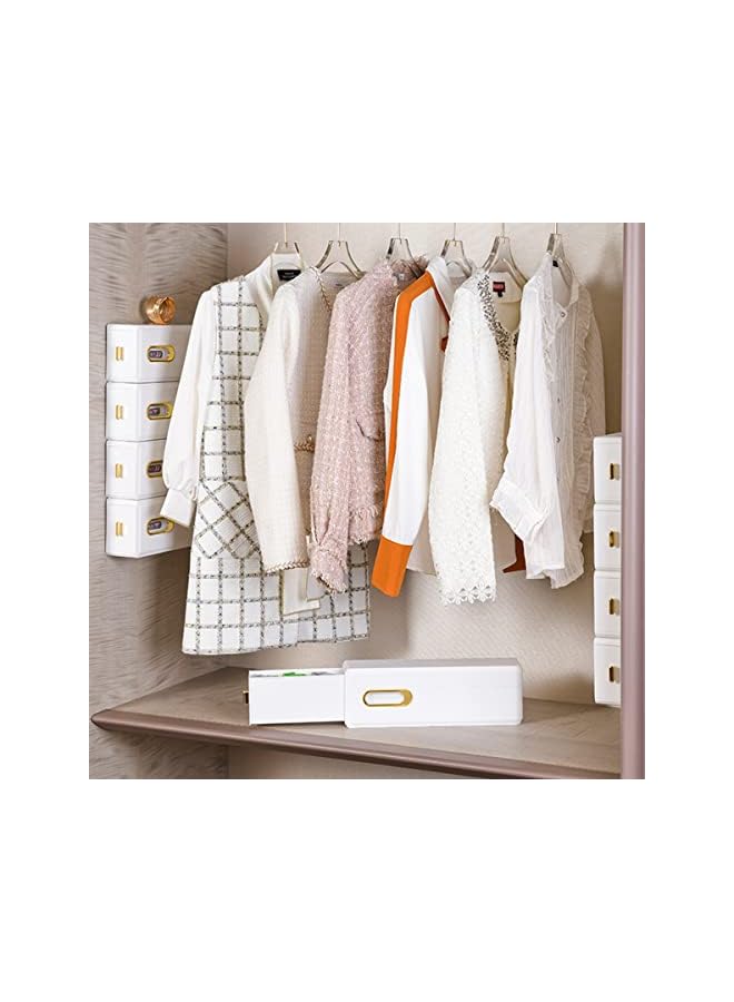 Green Tiger Underwear Storage Drawers Organizers Wall Mounted Slid Bra Socks Storage Box Self-adhesive Dust-Proof Waterproof Clothes Wardrobe Accessories Space Saving - Image 4