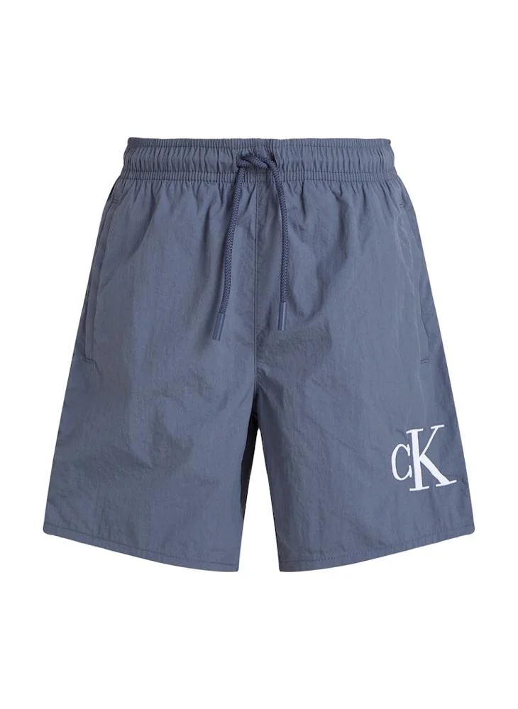 كالفن كلاين جينز Kids Medium Drawstring Logo Detailed Swim Shorts