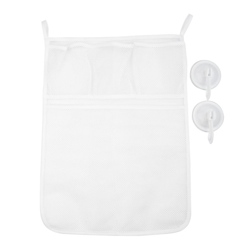Bath Tub Organizer Bag Storage Holder Basket Kids Baby Shower Toys Net Bathtub - Image 1