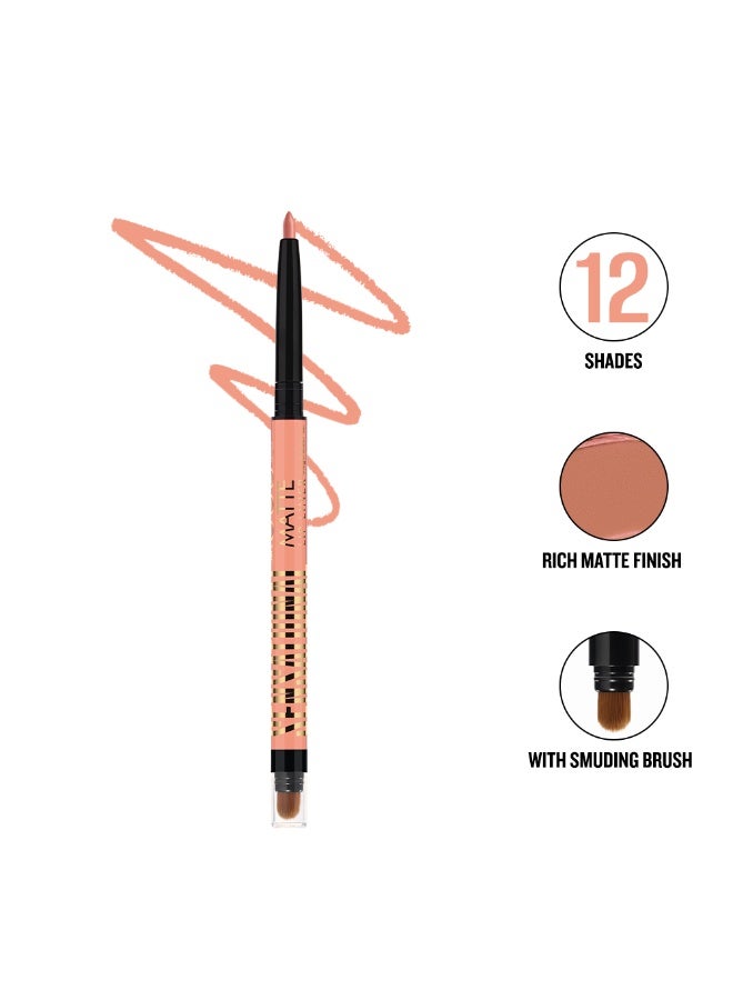 فور إيفر52 Forever52 Sensational Matte Lip Liner with Smudging Brush Cinnamon Girl - SML007 - Image 1