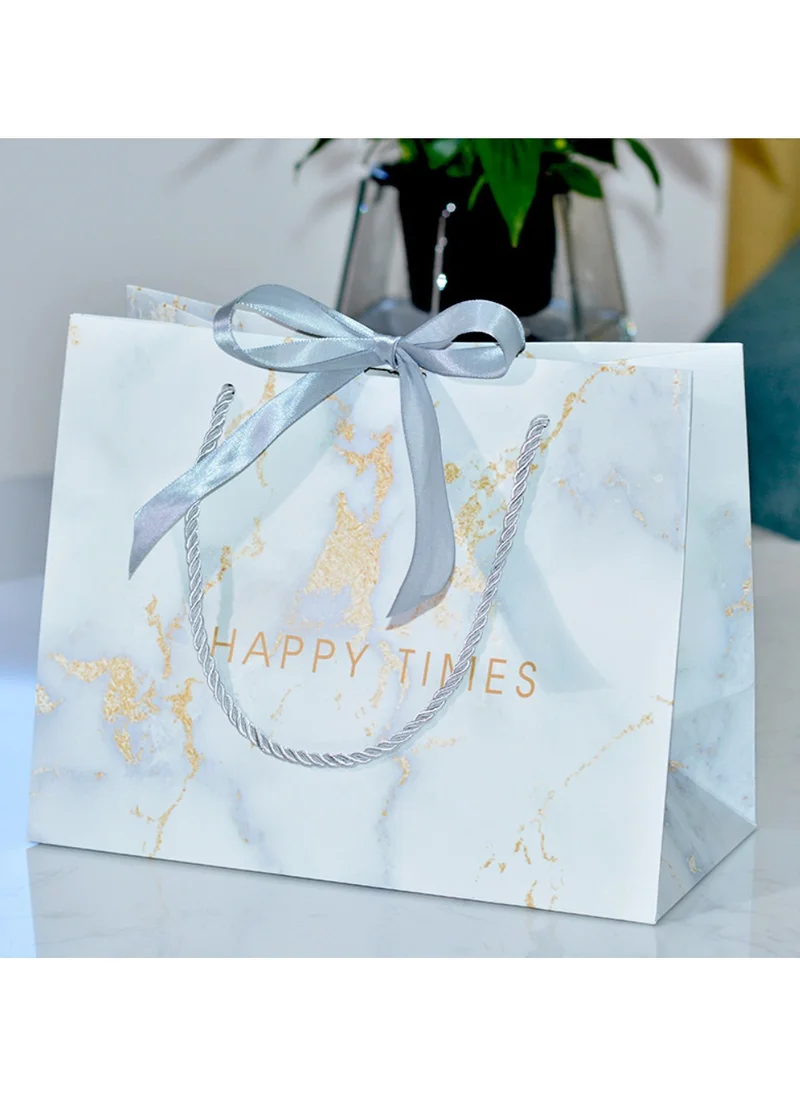 Playpro Marble Pattern Gift Bag - 3pcs - Medium - Silver