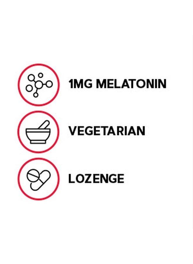 GNC Melatonin Lozenges 1 mg - Cherry - 60 Vegetarian Lozenges - Image 3