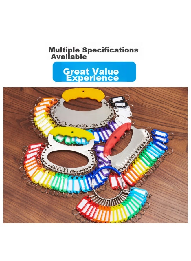 Dsb Key Ring Blue Bracelet 20 Slots, 25 Marking Tags, Key Chain Markers, Key Rings, Thickened Stainless Steel Markers For Classification And Storage - Image 1