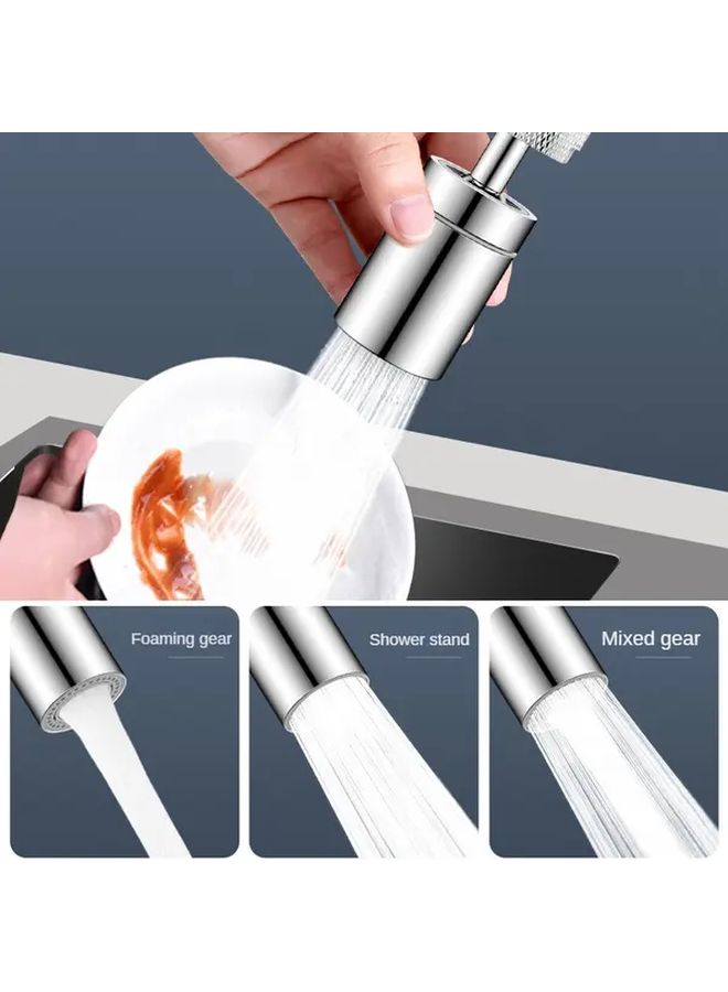Rotating Extension Faucet Elbow Copper Alloy Plastic Splash Proof Valve Spray Control - Image 4