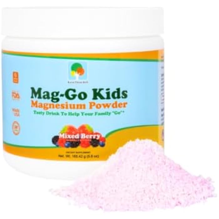Raise Them Well Mag-Go Kids Magnesium Powder | Constipation Relief (Mixed Berry) | 90 Servings per Tub - Image 1