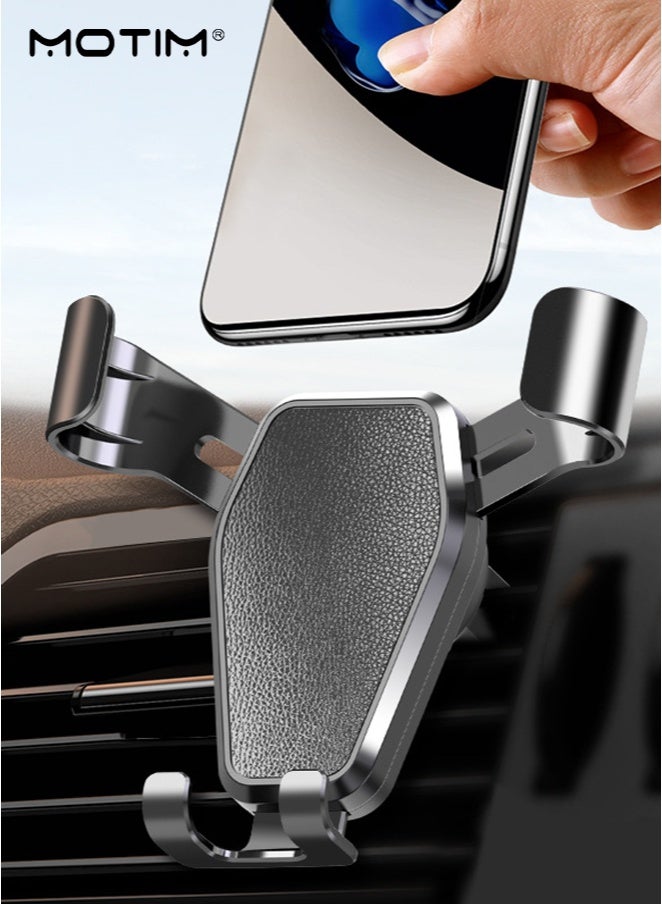 Motim Car Mobile Phone Holder with Hook for Air Vent, Hands Free Universal Car Phone Mount, Anti Shake Mobile Phone Stand, Ultra Stable Hook Design, Fit for iPhone, Android and All Smartphones  - Image 1