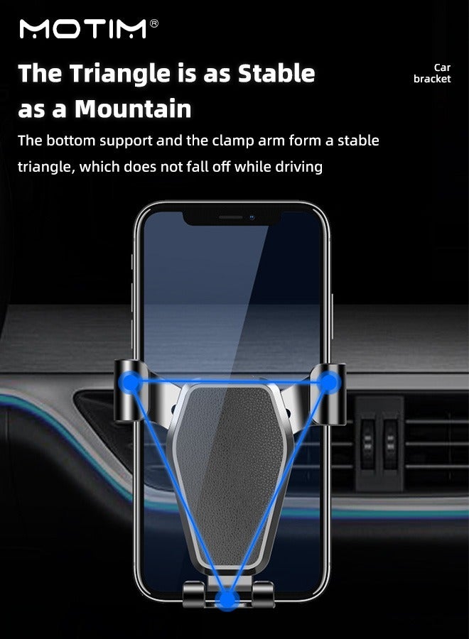 Motim Car Mobile Phone Holder with Hook for Air Vent, Hands Free Universal Car Phone Mount, Anti Shake Mobile Phone Stand, Ultra Stable Hook Design, Fit for iPhone, Android and All Smartphones  - Image 3