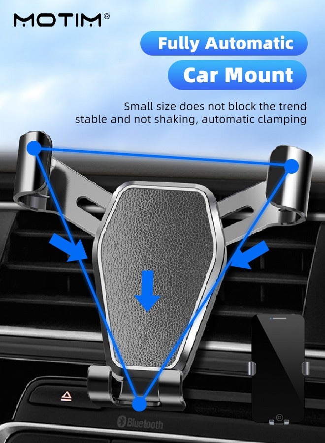 Motim Car Mobile Phone Holder with Hook for Air Vent, Hands Free Universal Car Phone Mount, Anti Shake Mobile Phone Stand, Ultra Stable Hook Design, Fit for iPhone, Android and All Smartphones  - Image 2