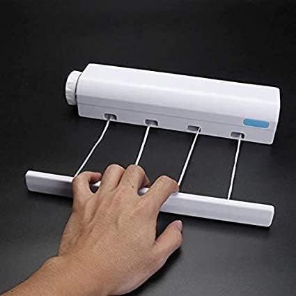 MADRIC Cloth Hanging Rope Retractable extendable Clothes line Laundry Dry Rope Wall Mounted Balcony Hanger Automatic Retractable Clothesline - Image 1