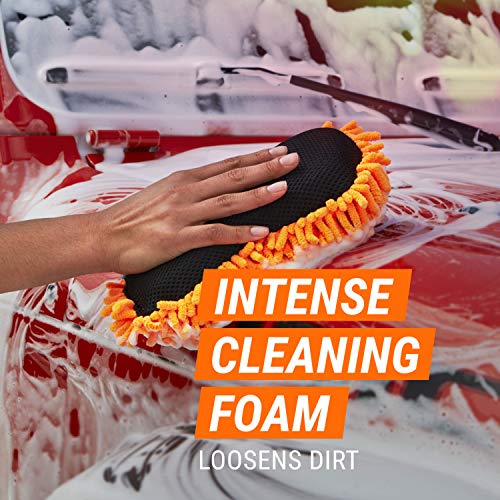 ARMOR ALL صابون غسيل السيارات من أرمور أول، تركيبة رغوة الثلج، مركز تنظيف للسيارات والشاحنات والدراجات النارية، 50 أونصة سائلة (عبوة من 4) - Image 4