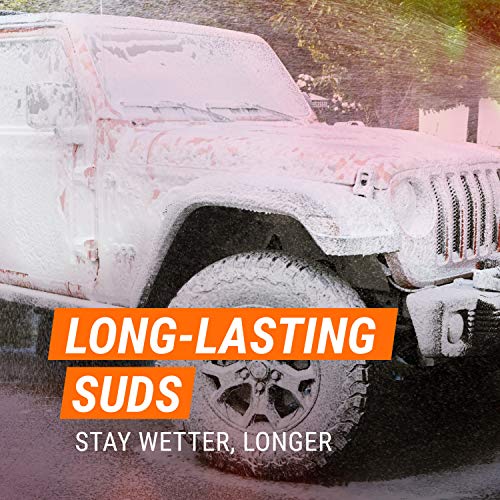 ARMOR ALL صابون غسيل السيارات من أرمور أول، تركيبة رغوة الثلج، مركز تنظيف للسيارات والشاحنات والدراجات النارية، 50 أونصة سائلة (عبوة من 4) - Image 5