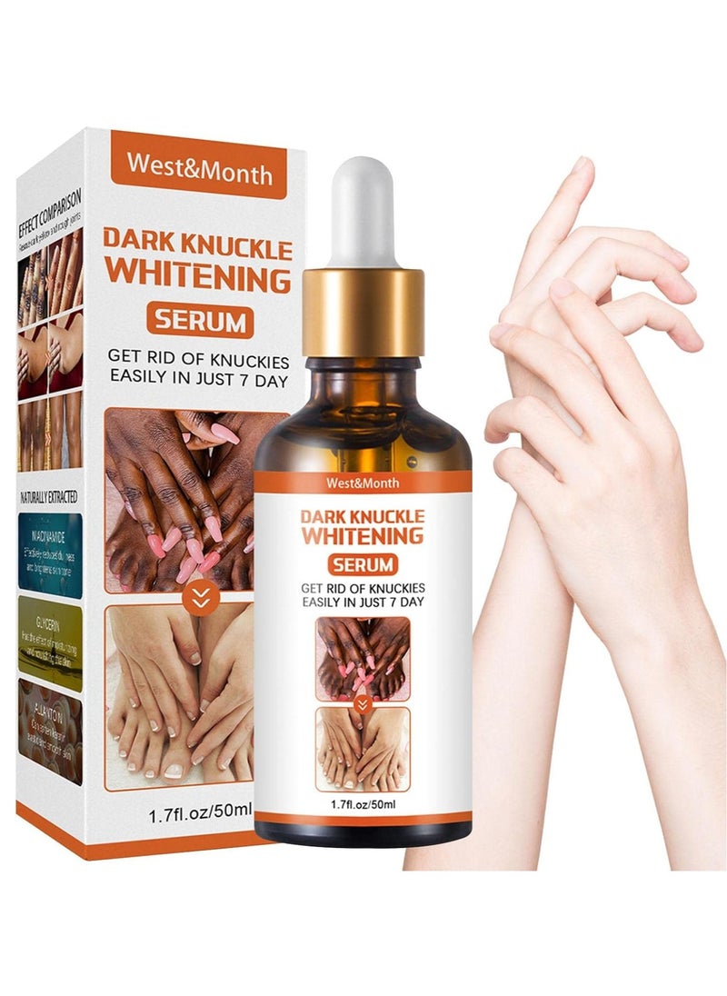 West&Month Dark Spot Corrector Dark Knuckle Whitening Serum Even Skin Tone Improve Dullness Skin Lightening Serum for Underarms, Elbows, Chest, Knees  - Image 1