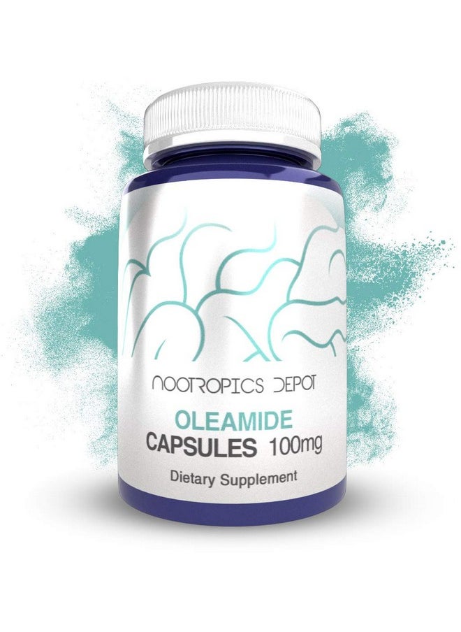 Nootropics Depot - Oleamide Capsules ; 100Mg ; 120 Count ; Sleep Support Supplement ; Supports Healthy Stress Levels + Promotes Relaxation - Image 1