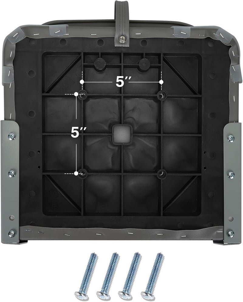 ERGOSEAT مقاعد قارب إيرغوسيت منخفضة الظهر قابلة للطي مع مسند ظهر، مقاعد قارب صيد قابلة للطي، مقاعد قارب بحرية، مقاعد قارب جون، مقعد كانو، عبوة 2، رمادي فاتح - Image 3