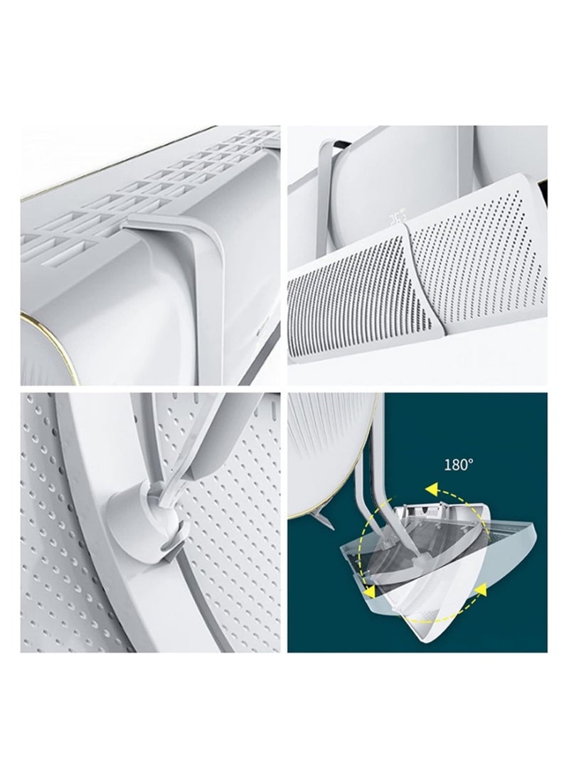 ABJ - Air Conditioner Deflector Air Conditioning Wind Shield, Split Ac Adjustable Flow Deflector Preventing Ac From Blowing Directly, For Home Office Retractable Ac Windshield - Image 1