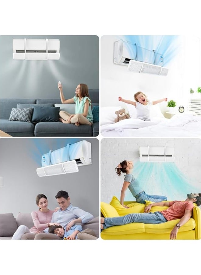 ABJ - Air Conditioner Deflector Air Conditioning Wind Shield, Split Ac Adjustable Flow Deflector Preventing Ac From Blowing Directly, For Home Office Retractable Ac Windshield - Image 1
