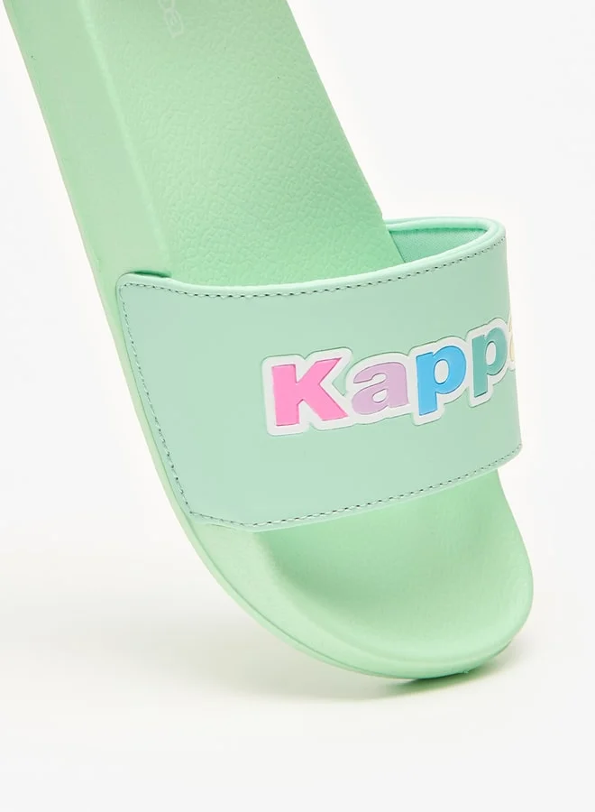 كابا Girls' Logo Detail Slip-On Slide Slippers