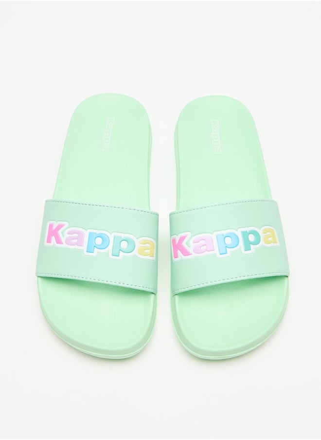 Kappa - Girls' Logo Detail Slip-On Slide Slippers - Image 1