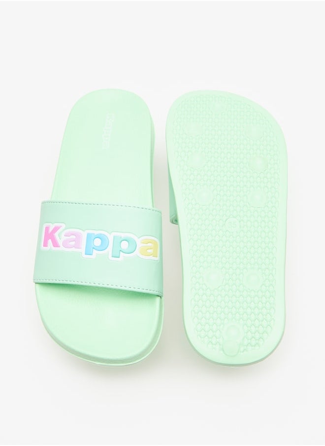 Kappa - Girls' Logo Detail Slip-On Slide Slippers - Image 1