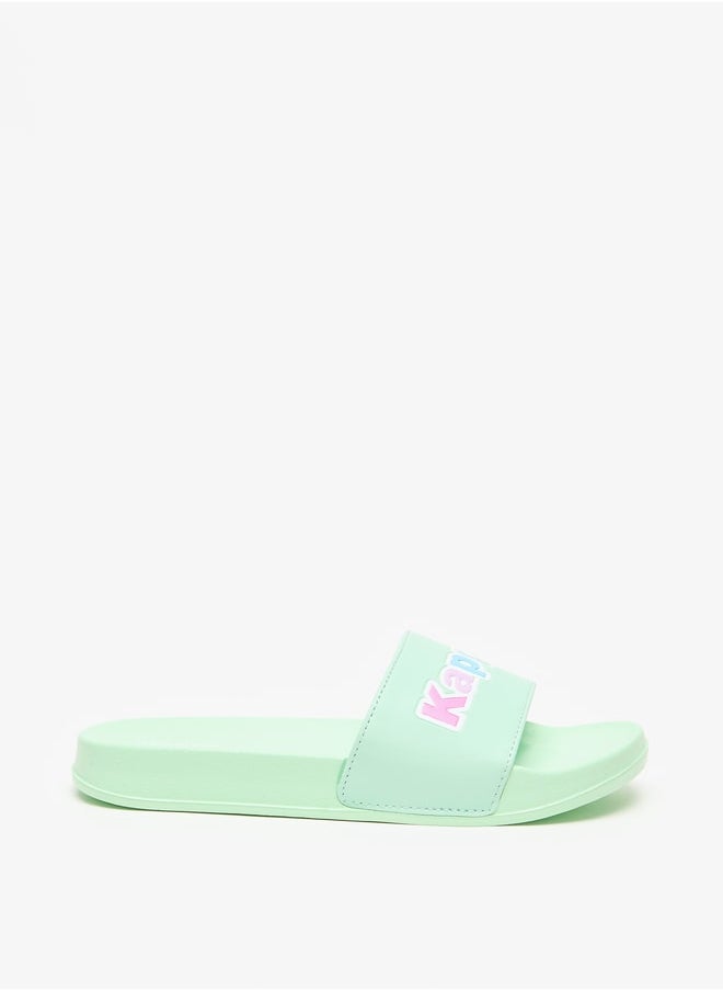 Kappa - Girls' Logo Detail Slip-On Slide Slippers - Image 1