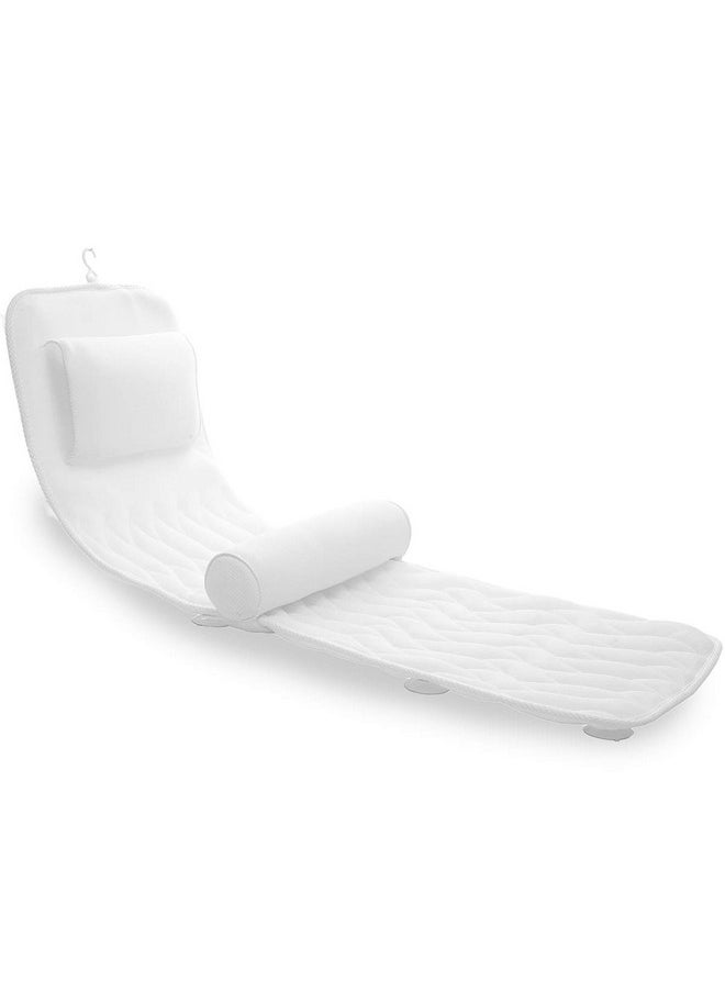 AEROiVi - Full Body Bath Pillow With Lumbar Pillow Bathtub Cushion With 14 Suction Cups 3D Air Mesh Fit Any Tub Luxury Bathroom Accessories - Image 1