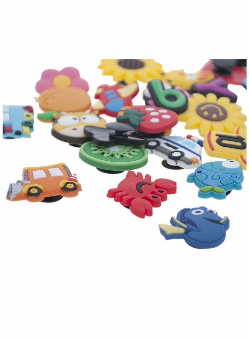 50 Mixed PVC Shoe Charms for Croc Shoes, Silicone Wristbands - Fun Shoe Decoration Charms for Kids & Teens - Image 3