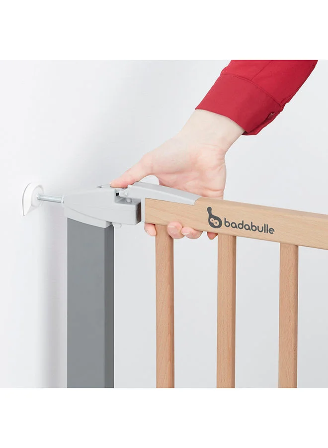 Badabulle Safe And Lock Wood Metal Safety Gate