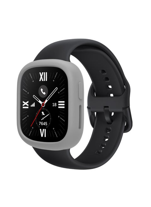 Ultra Thin Soft Silicone Shockproof Bumper Case For Honor Watch 4,Compatible For Honor Watch 4 [NO Screen Protector] With Silicone Bumper Case Protective Cover Frame With Flexible Shock Proof