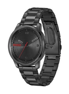 HUGO BOSS HUGO BOSS ROUND ANALOG MEN'S BLACK CASE WATCH - 1530365  - Image 1